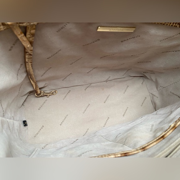 TOBACCO MELBOURNE MEDIUM ASHER TASSELED Brahmin Tote Bag - Picture 2 of 8